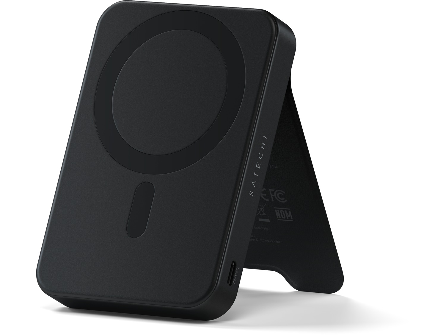 Satechi Qi2 10K Magnetic Power Bank with Stand - Black