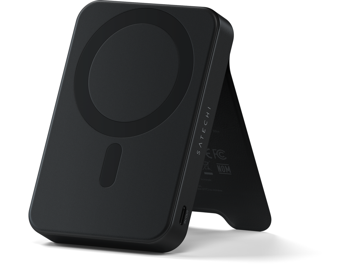 Satechi Qi2 10K Magnetic Power Bank with Stand - Black