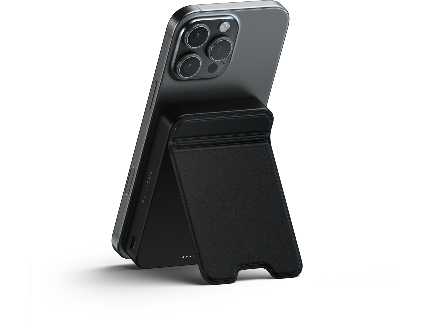 Satechi Qi2 10K Magnetic Power Bank with Stand - Black