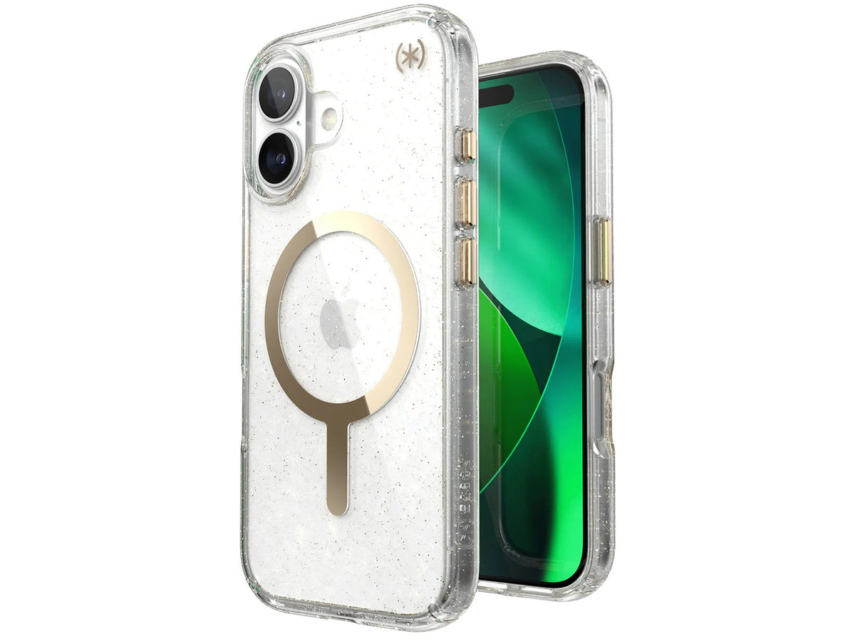 Speck iPhone 17 Presidio LUX +MS Clear/Gold Glitter