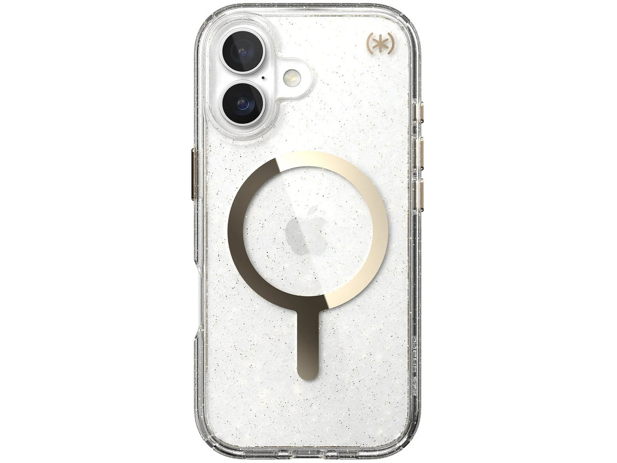 Speck iPhone 17 Presidio LUX +MS Clear/Gold Glitter