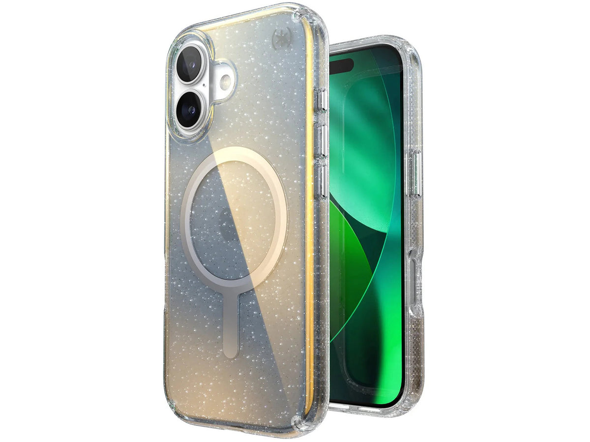 Speck iPhone 17 Presidio LUX +MS Clear/Hyper Mirror Glitter