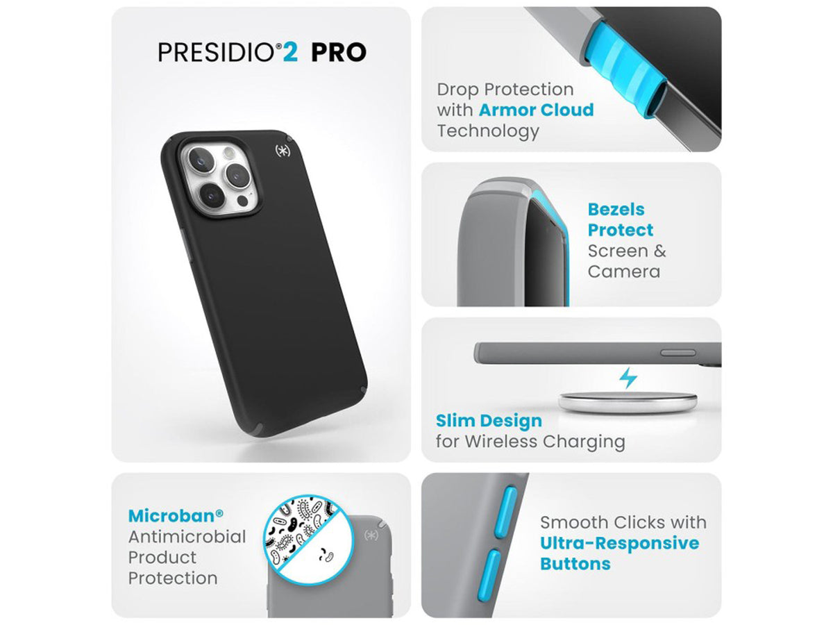 Speck iPhone 17 Pro Max LUX +MS Black Fade/Slate Grey/White