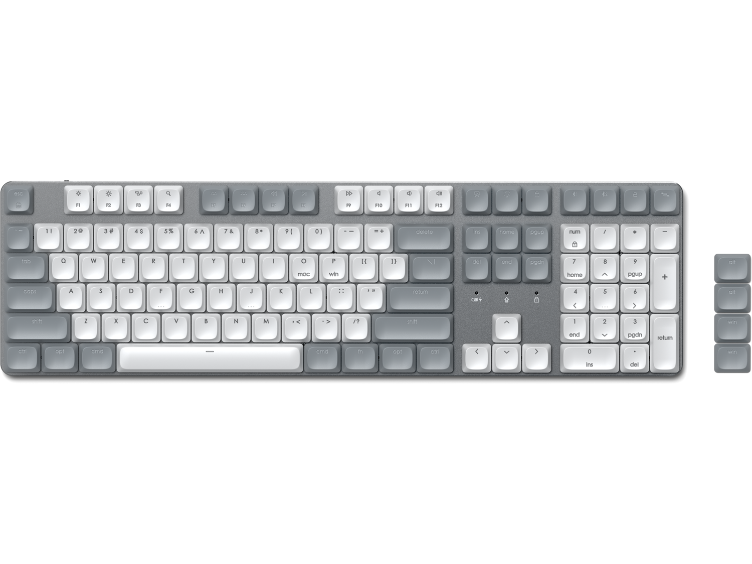 Satechi SM3 Slim Mechanical Backlit Bluetooth Keyboard (Light) - US - Light