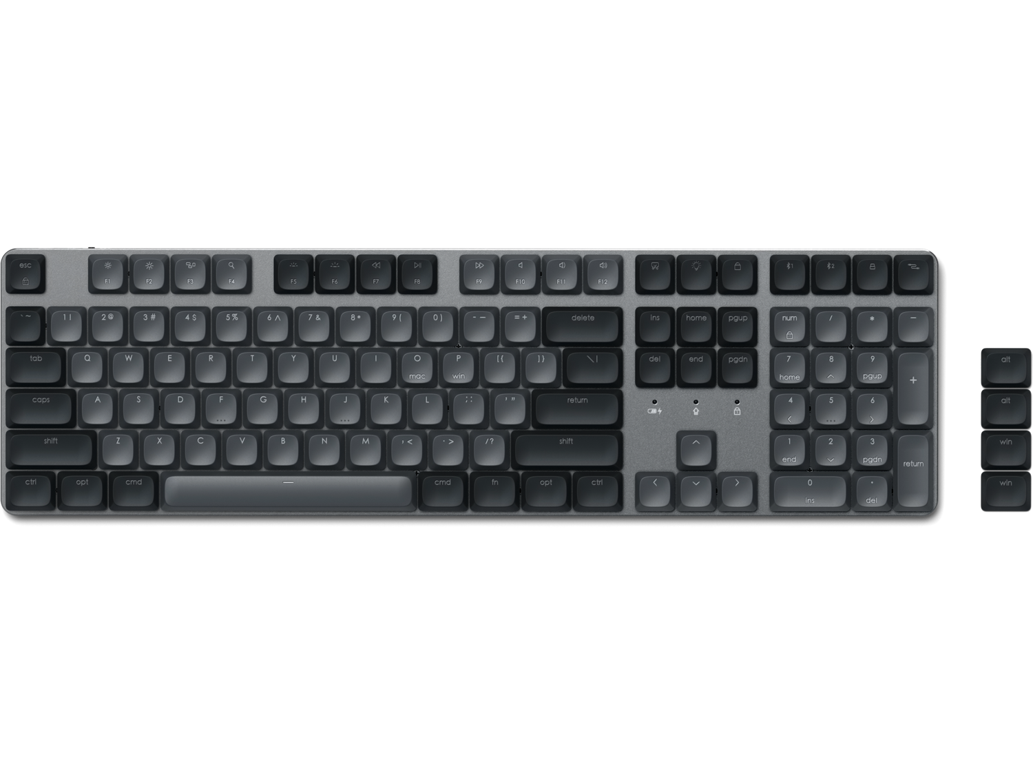 Satechi SM3 Slim Mechanical Backlit Bluetooth Keyboard (Light) - US - Dark