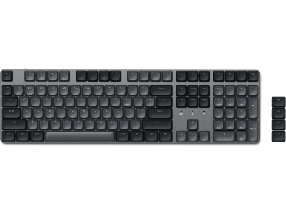 Satechi SM3 Slim Mechanical Backlit Bluetooth Keyboard (Light) - US - Dark