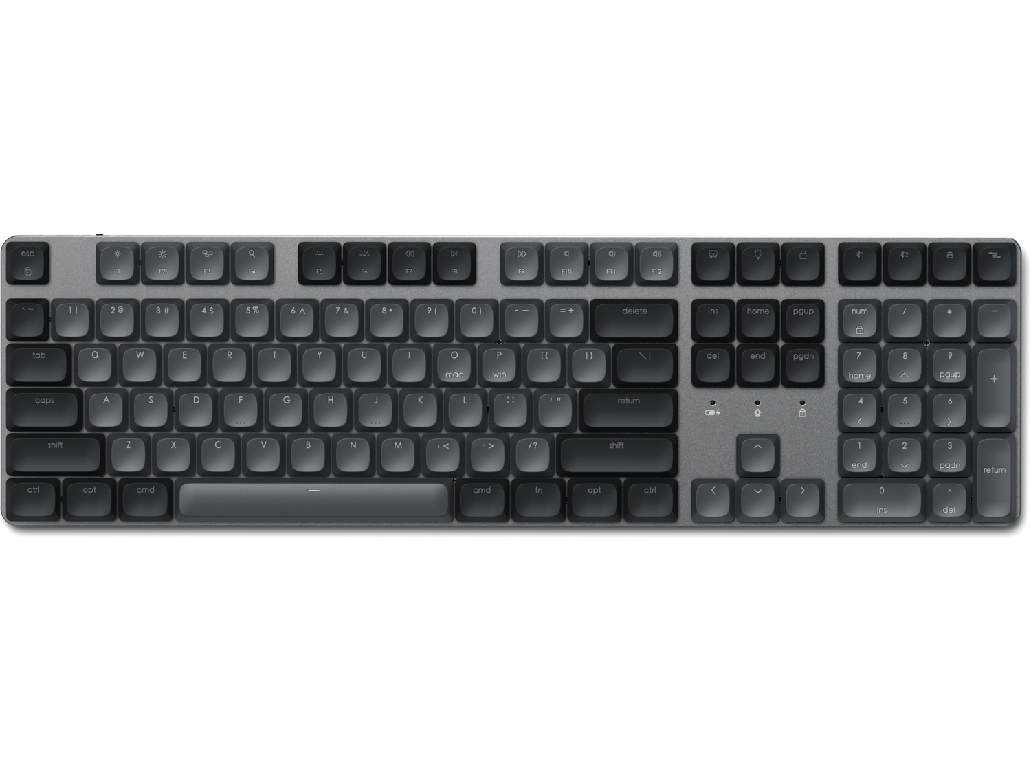 Satechi SM3 Slim Mechanical Backlit Bluetooth Keyboard (Light) - US - Dark