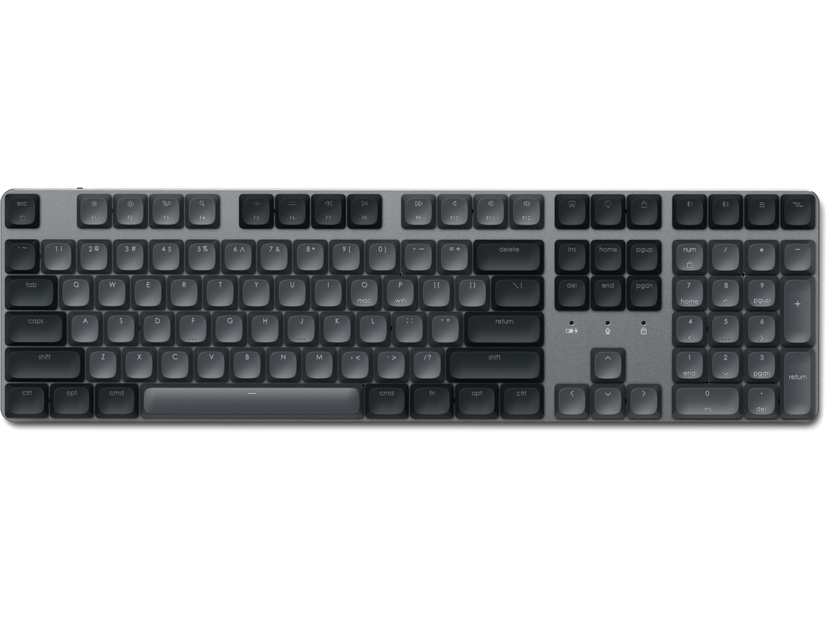 Satechi SM3 Slim Mechanical Backlit Bluetooth Keyboard (Light) - US - Dark