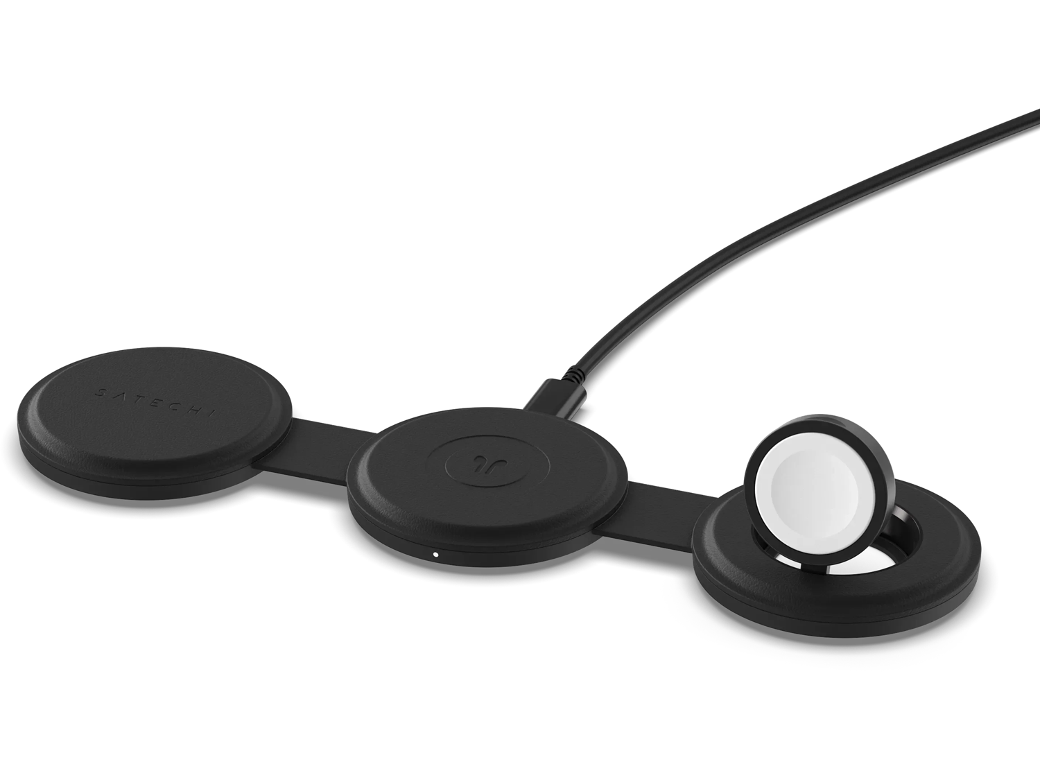 Satechi OntheGo 3-in-1 Wireless Charger - Black