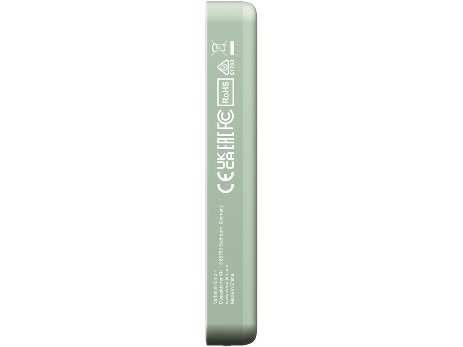 Verbatim Charge ‘n’ Go Essentials Power Bank Magnetic Wireless 10000 mAh, Green