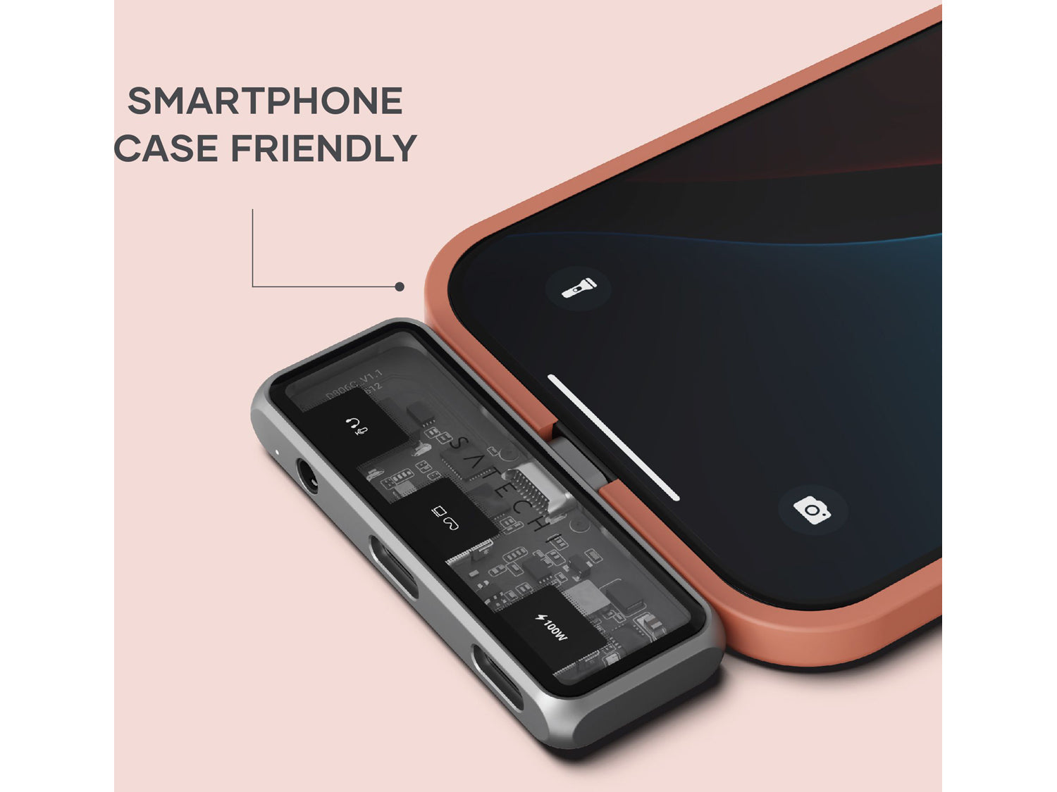 Satechi Mobile XR Hub with dual USB-C and Audio - Space Gray