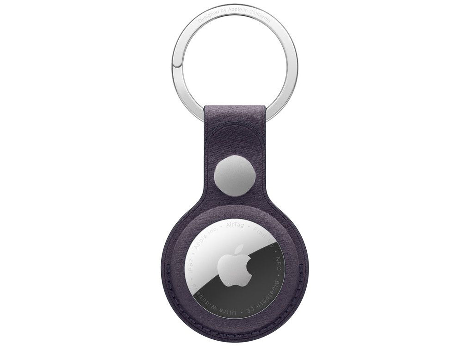 Apple AirTag FineWoven Key Ring - Midnight Purple