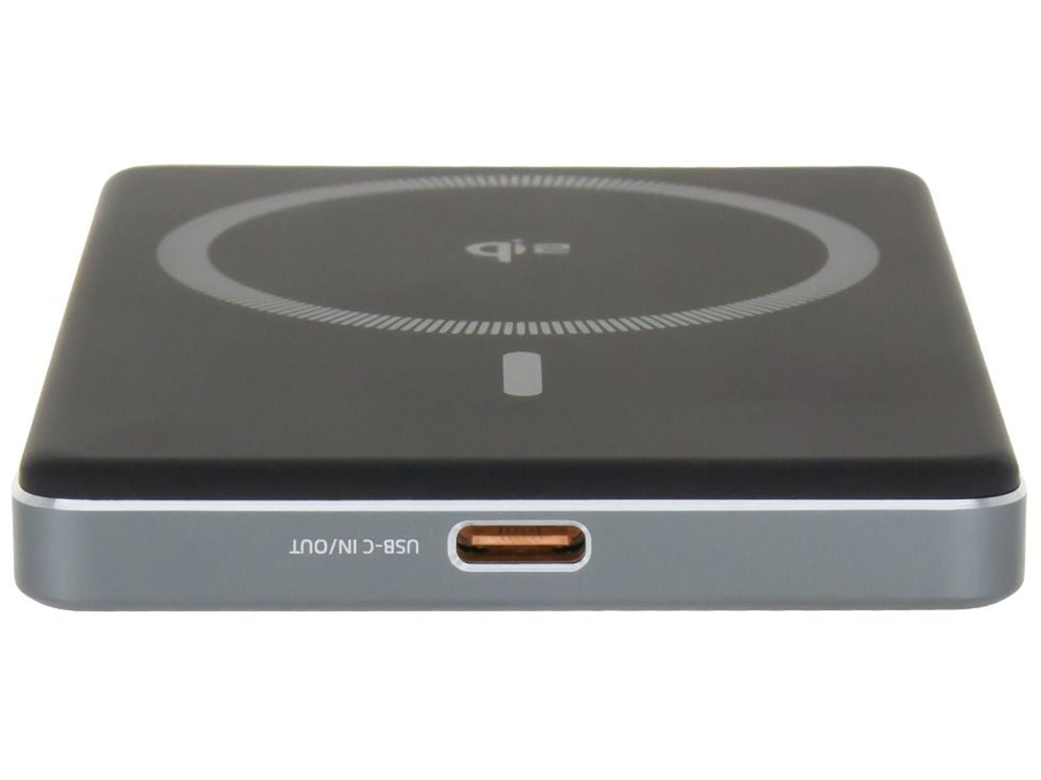 Dviced Qi2 Ultrathin MagSafe Power bank 5000mAh, Black/Grey