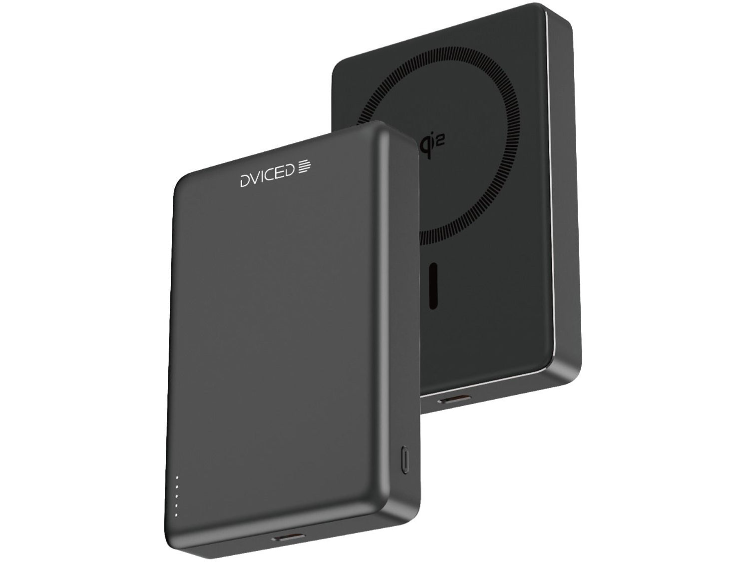 Dviced Qi2 Ultrathin MagSafe Power bank 10000mAh, Black
