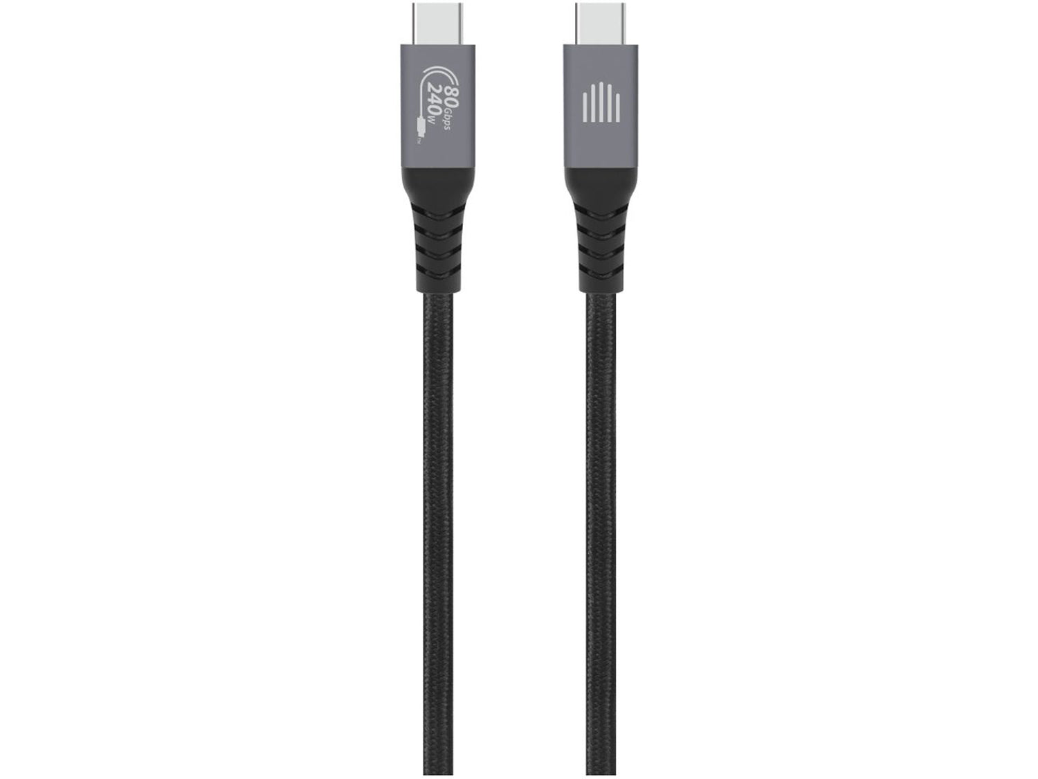 Dviced USB4 Braided Cable, 1m - Black