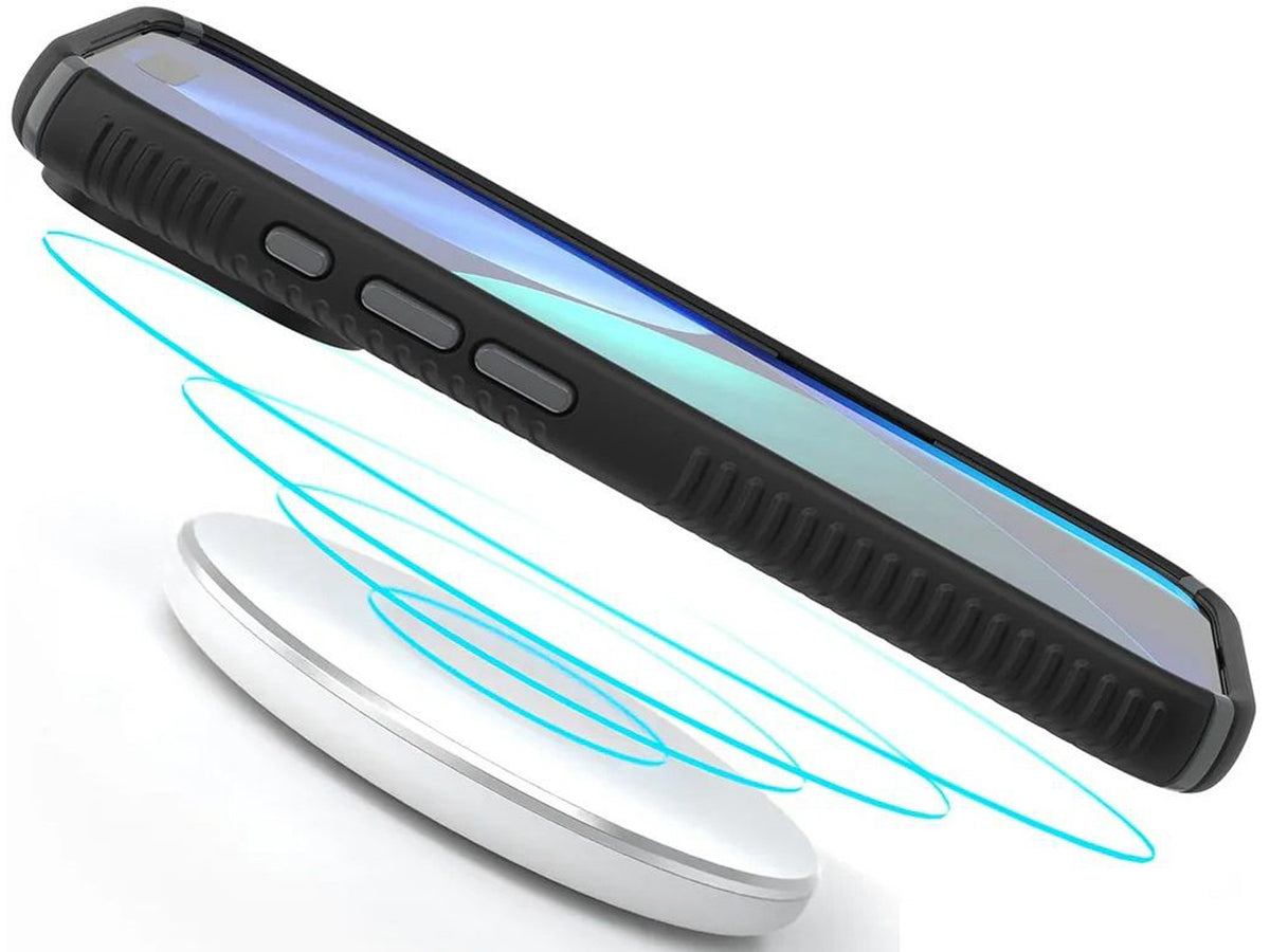 Speck iPhone 17 Pro, Presidio2 Grip, Black/Slate Grey