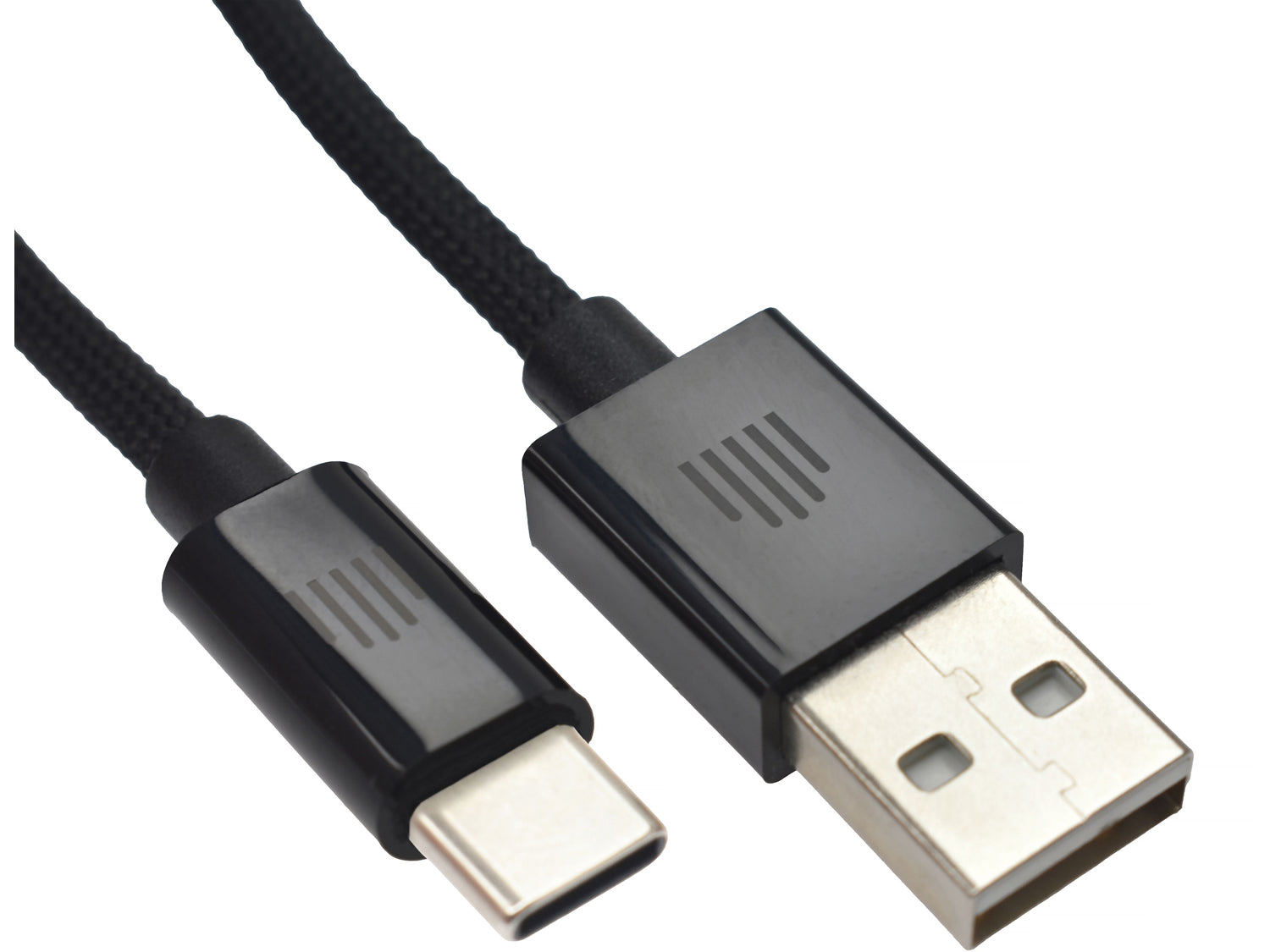 Dviced Cable USB-A to USB-C Nylon Textile 1,25m - Black