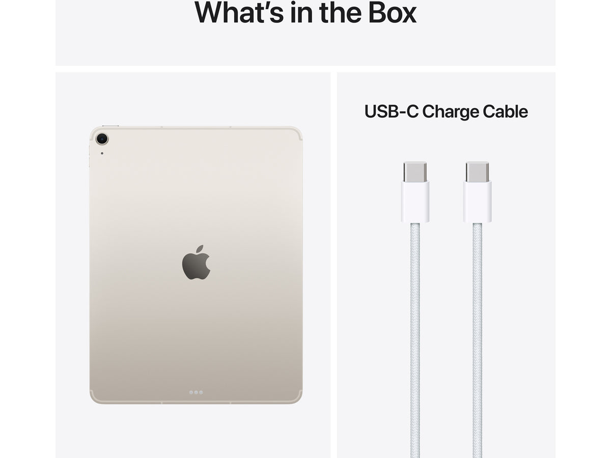 Apple iPad Air 13" M4 Wi-Fi + Cellular - 12GB RAM / 1TB, Starlight