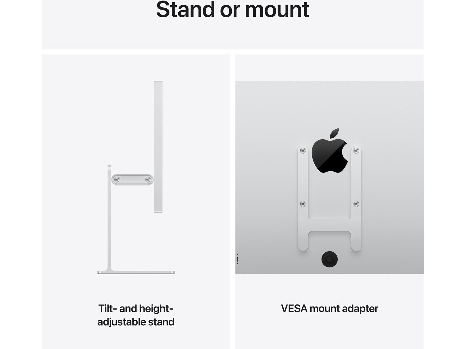 Apple Studio Display XDR - Standard Glass - Tilt- and Height-Adjustable Stand (2026)