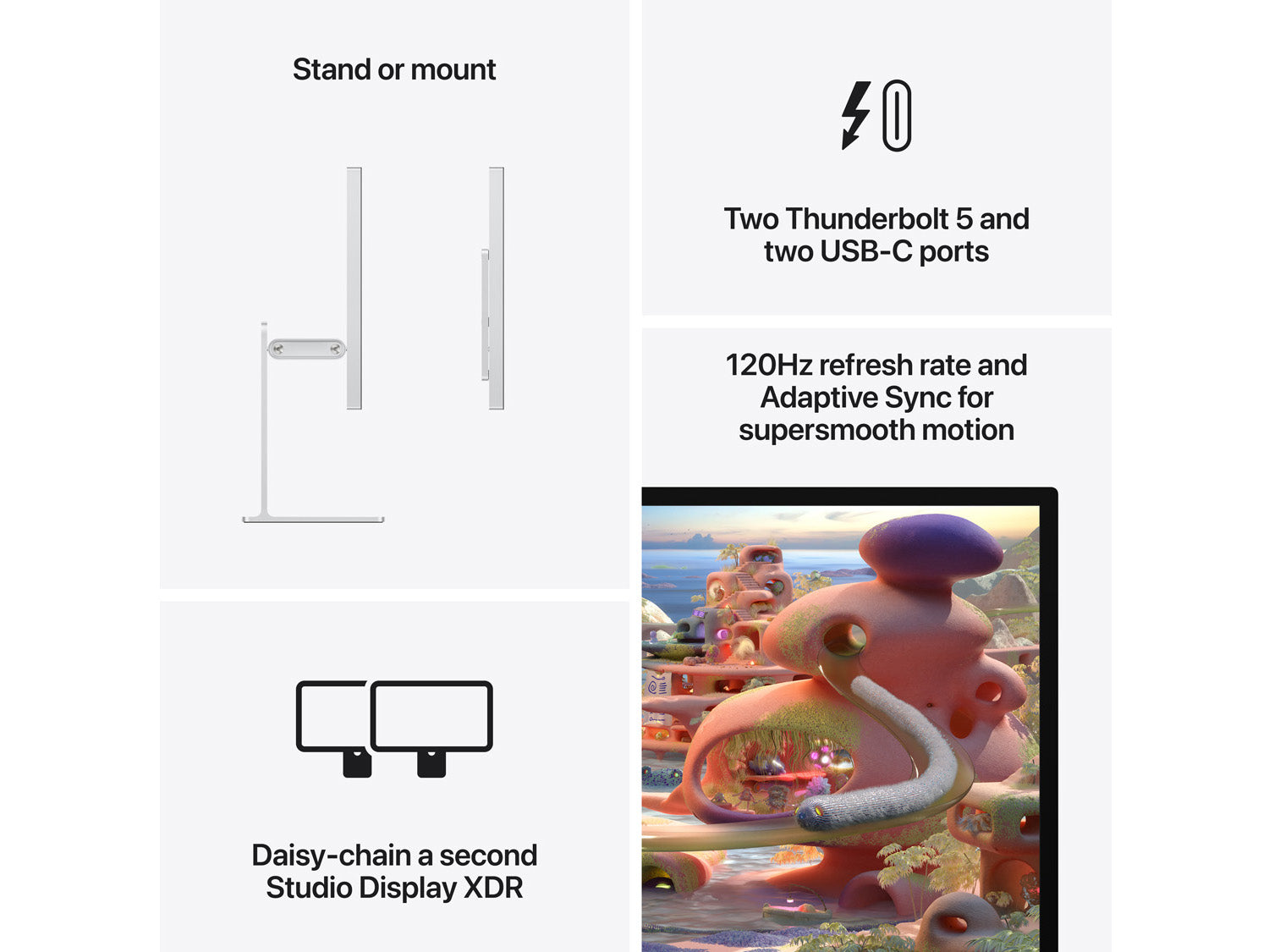 Apple Studio Display XDR - Nano-texture Glass - Tilt- and Height-Adjustable Stand (2026)