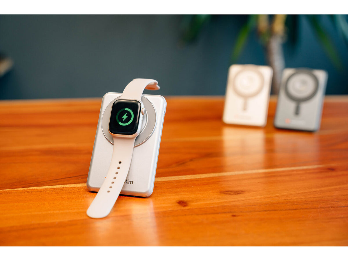 Verbatim Charge 'n' Go Two Cable Magnetic Wireless Charging 5,000mAh - Silver