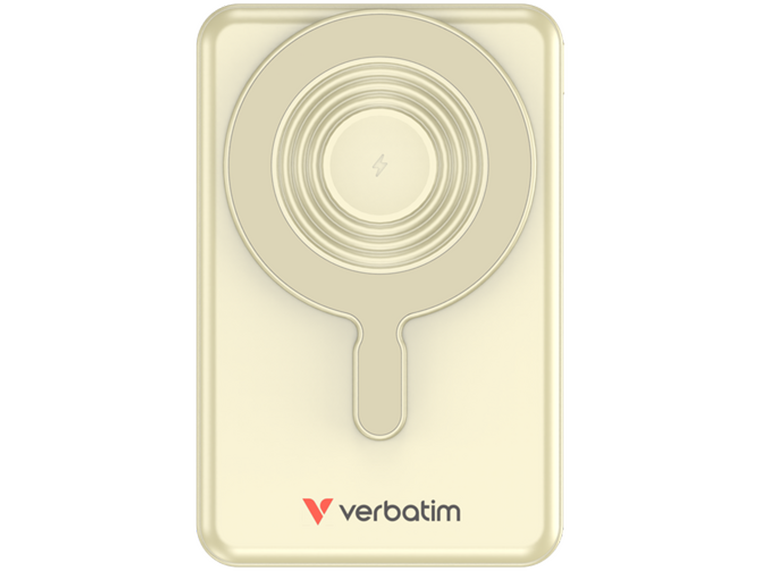 Verbatim Charge 'n' Go Two Cable Power Bank with Display Magnetic Wireless Charging 10,000mAh - Gold