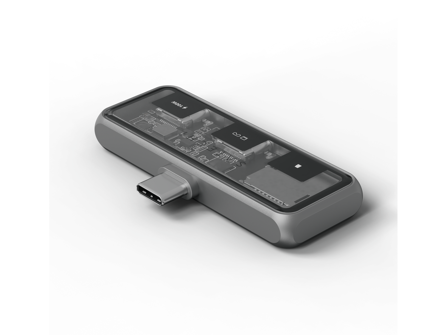 Satechi Mobile XR Hub with dual USB-C and microSD - Space Gray