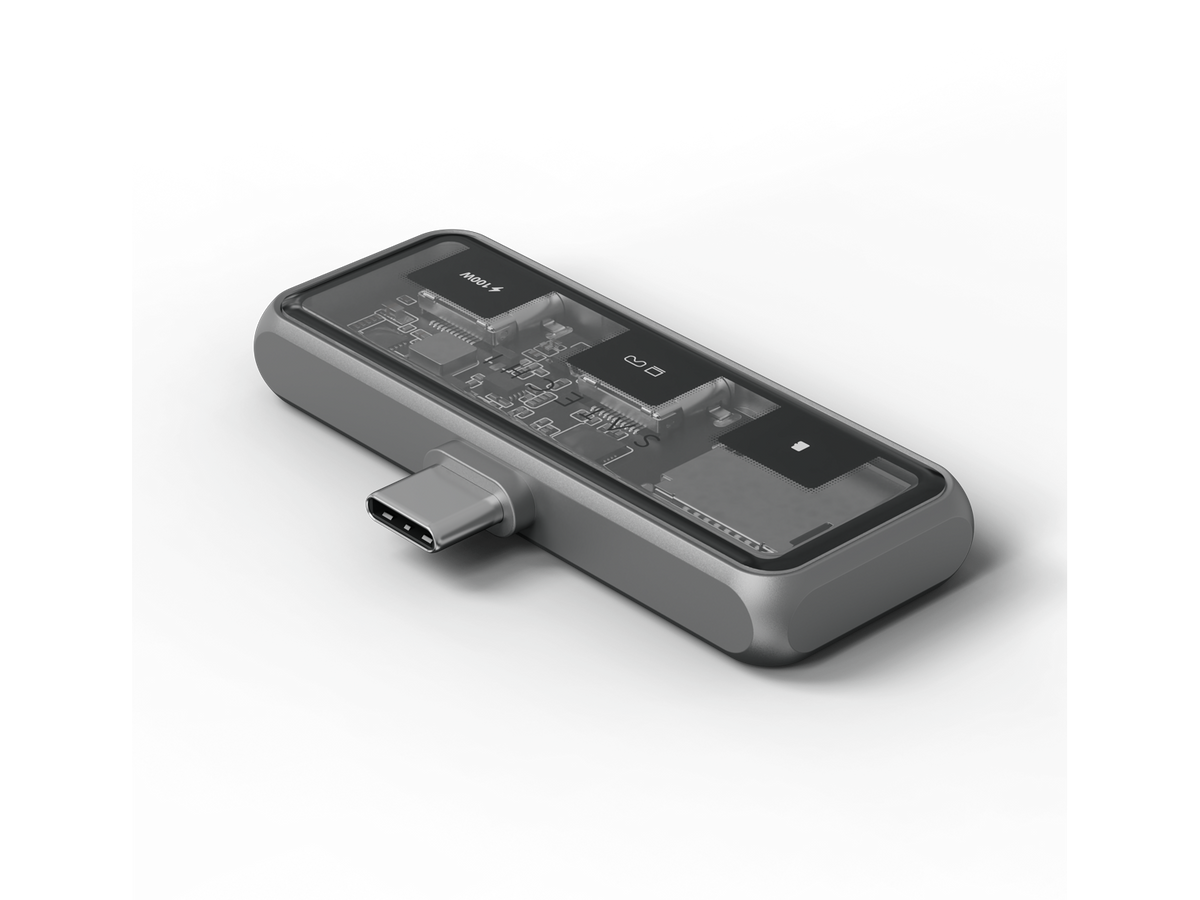 Satechi Mobile XR Hub with dual USB-C and microSD - Space Gray