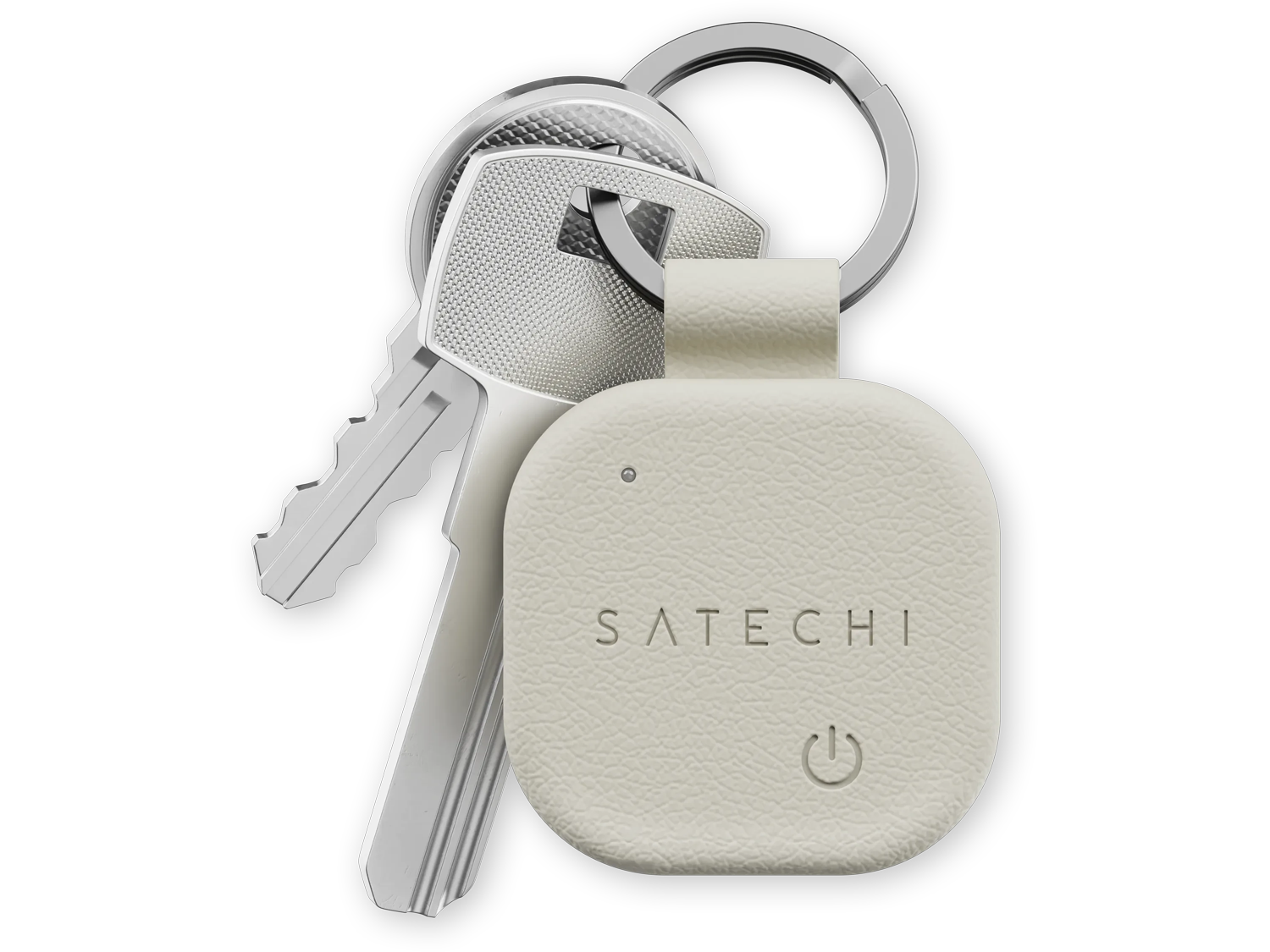 Satechi Vegan-leather Findall Keychain - Sand