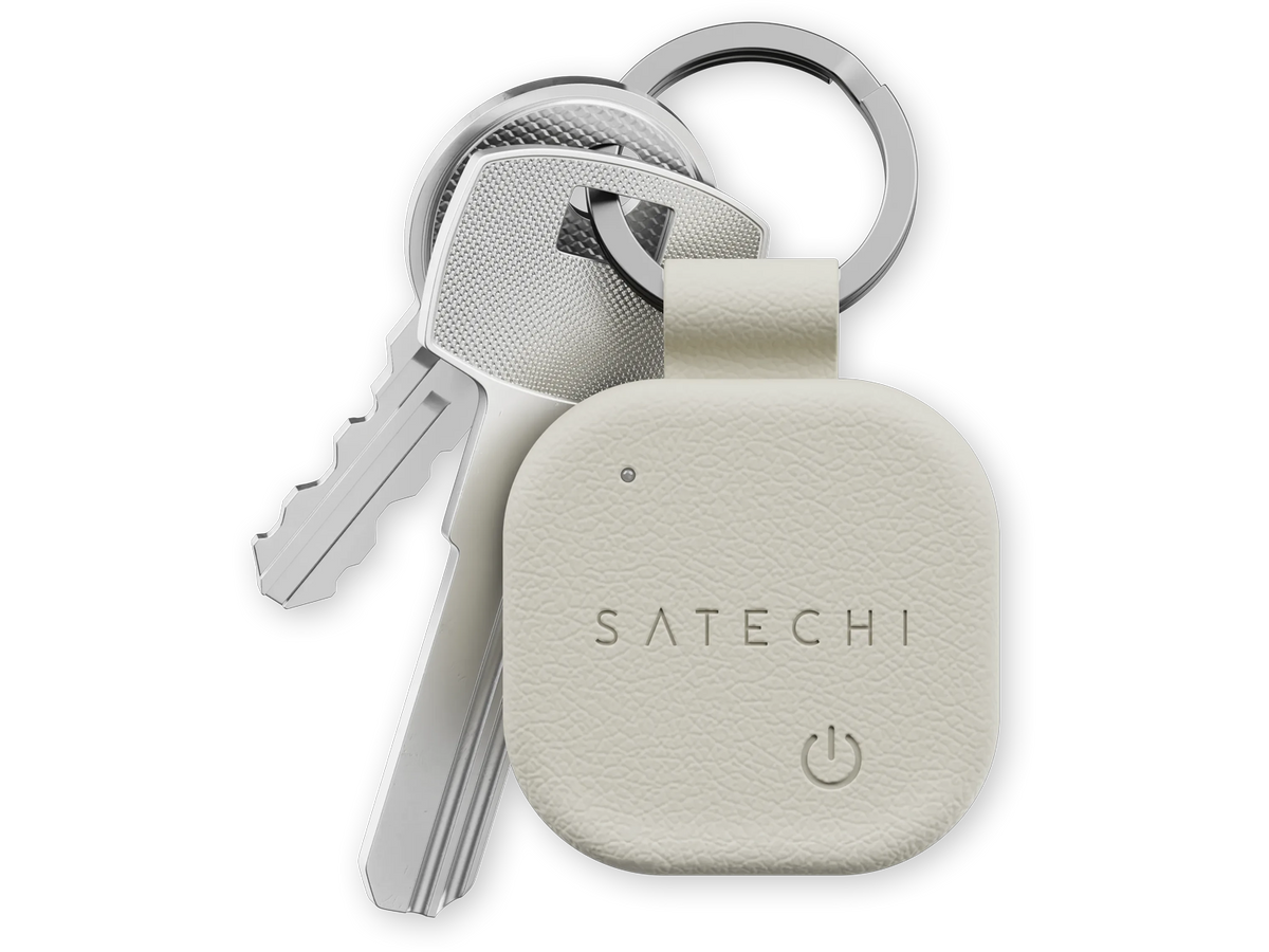 Satechi Vegan-leather Findall Keychain - Sand