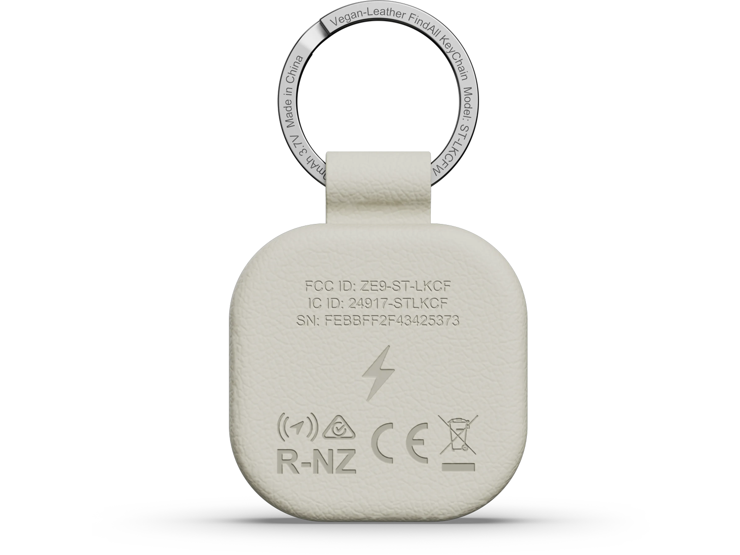 Satechi Vegan-leather Findall Keychain - Sand
