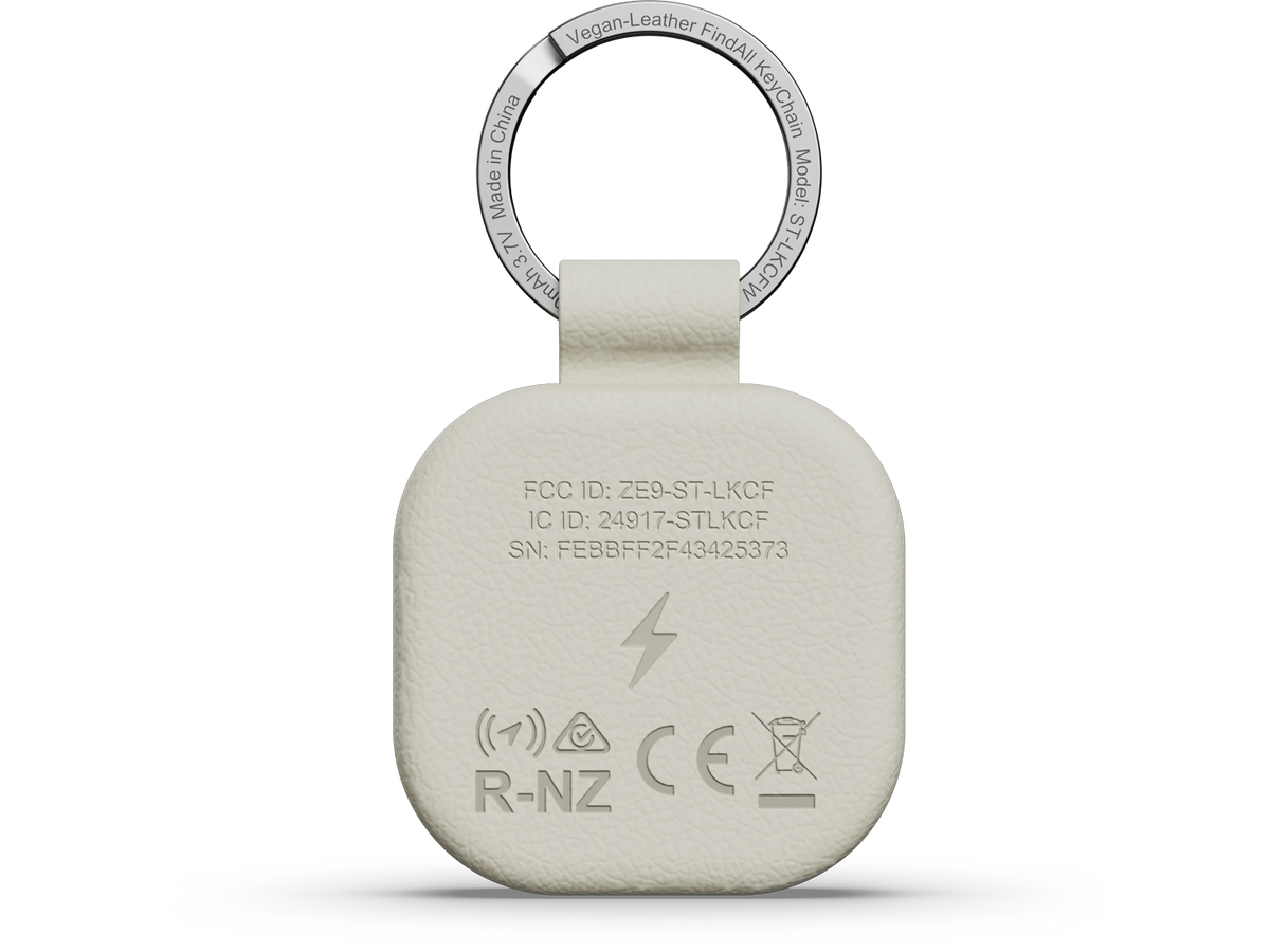 Satechi Vegan-leather Findall Keychain - Sand