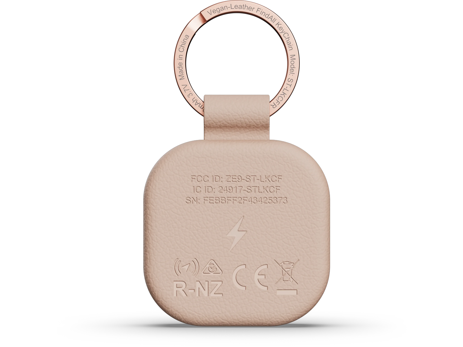 Satechi Vegan-leather Findall Keychain - Desert Rose
