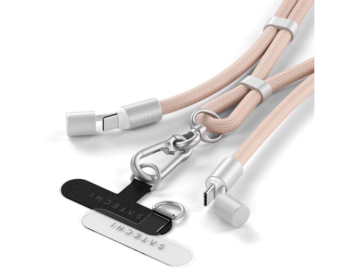 Satechi OntheGo™ USB-C Lanyard Cable, Desert Rose