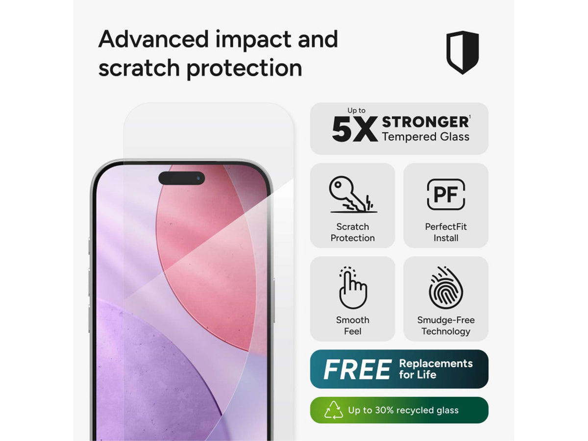ZAGG InvisibleShield Glass Elite iPhone 17 Pro PLT Screen