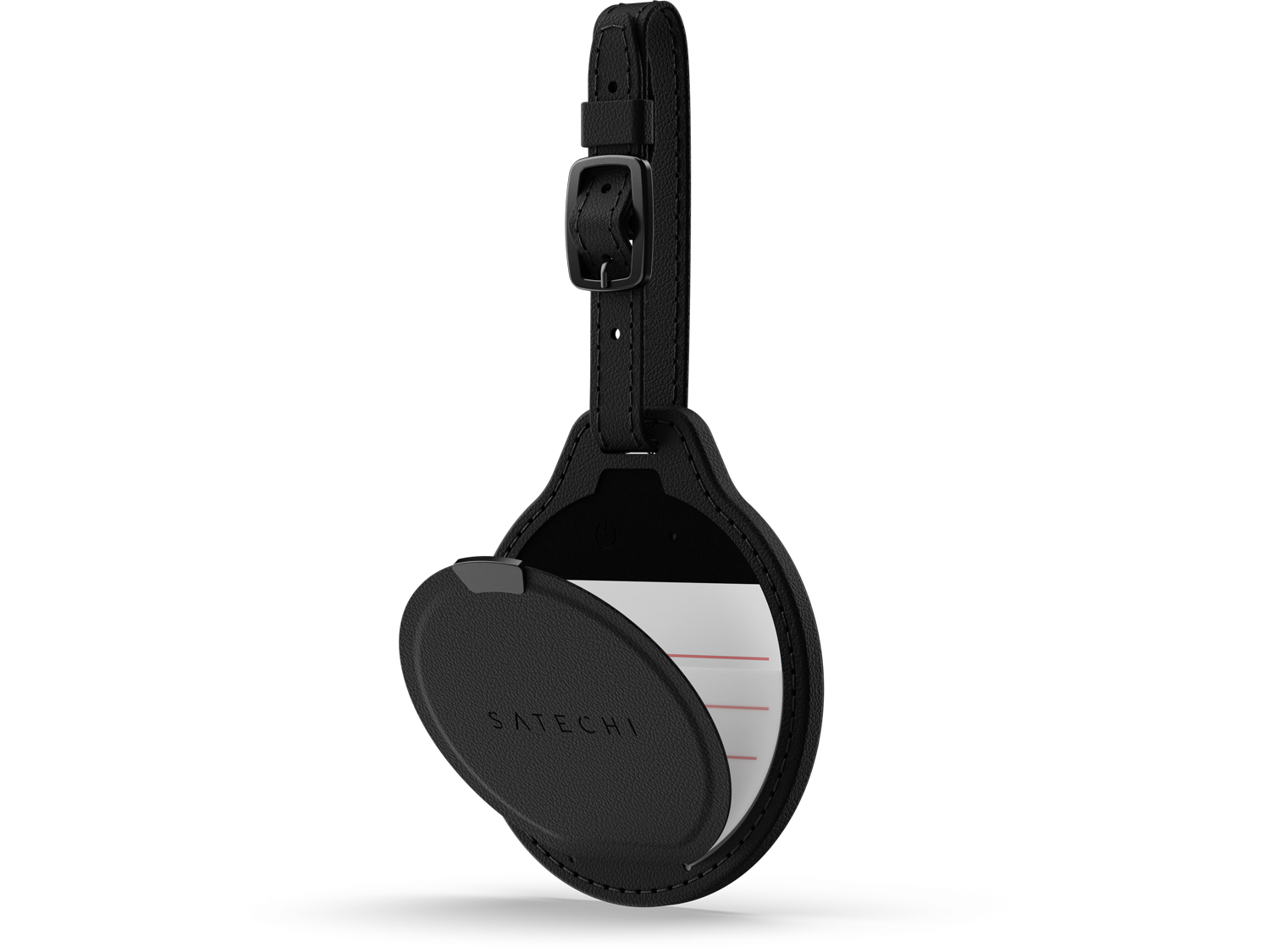 Satechi Vegan-Leather FindAll Luggage Tag - Black