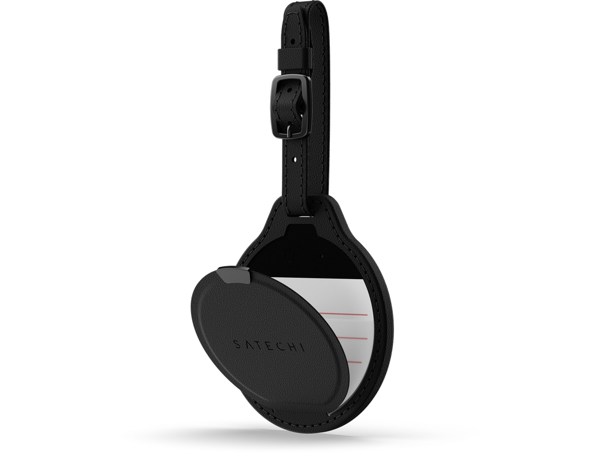 Satechi Vegan-Leather FindAll Luggage Tag - Black