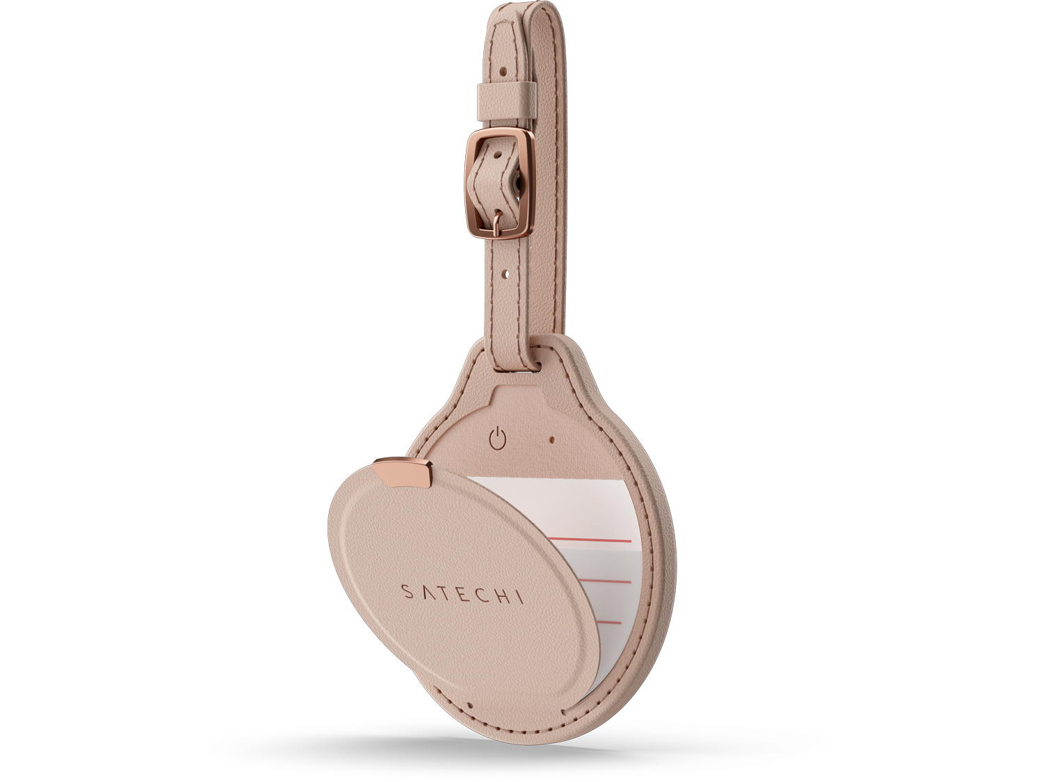 Satechi Vegan-Leather FindAll Luggage Tag - Desert Rose
