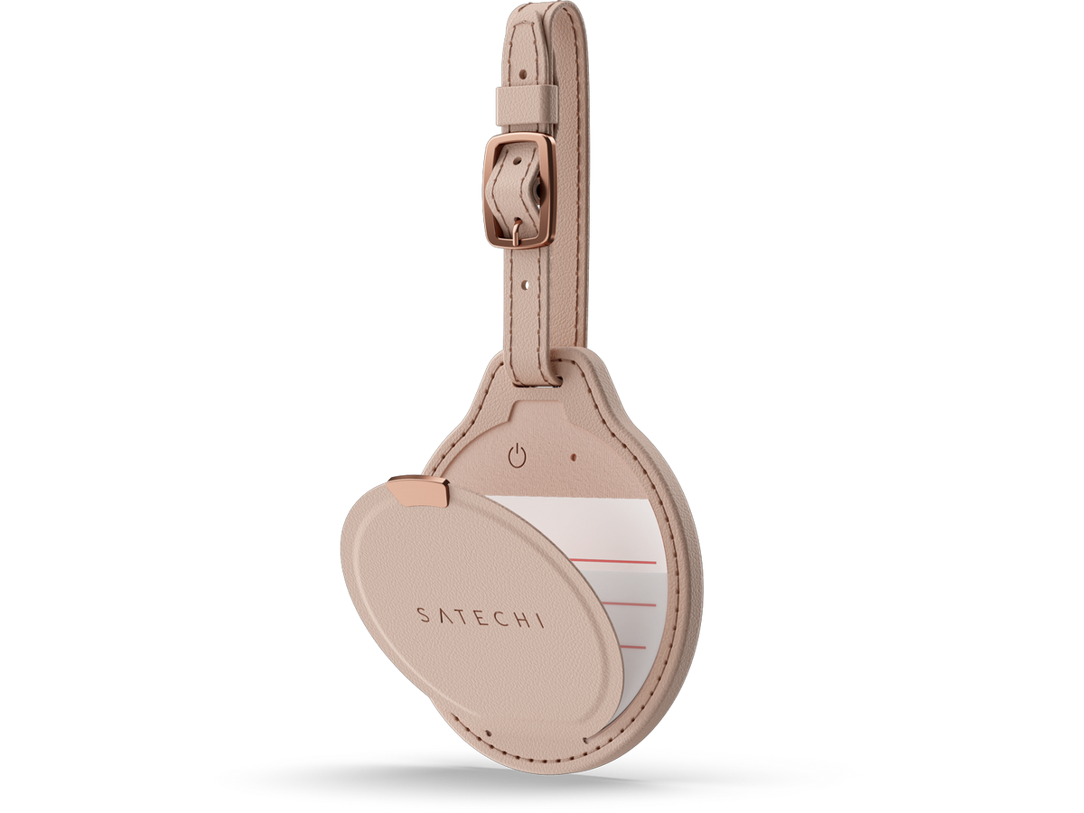 Satechi Vegan-Leather FindAll Luggage Tag - Desert Rose