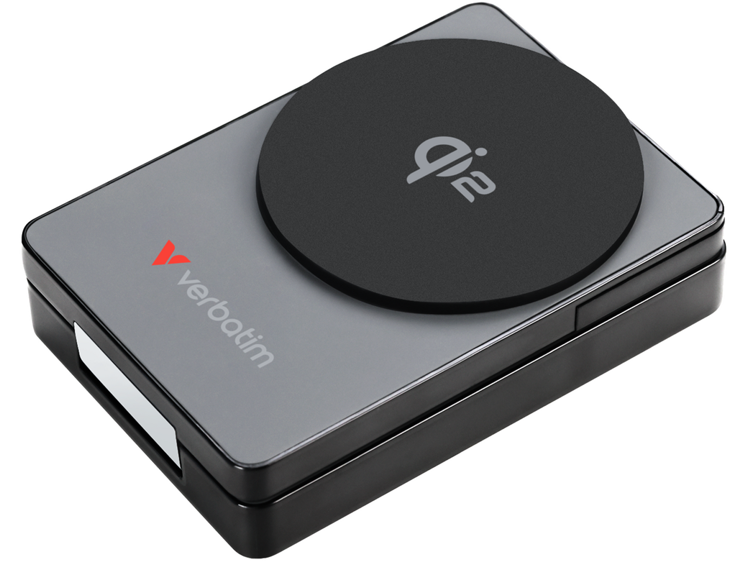 Verbatim Charge 'n' Go Qi2 Power Bank 5000mAh Magnetic Wireless Charging - Grey