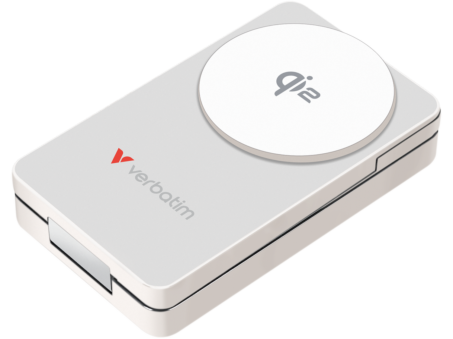Verbatim Charge 'n' Go Qi2 Power Bank 10000mAh Magnetic Wireless Charging - White
