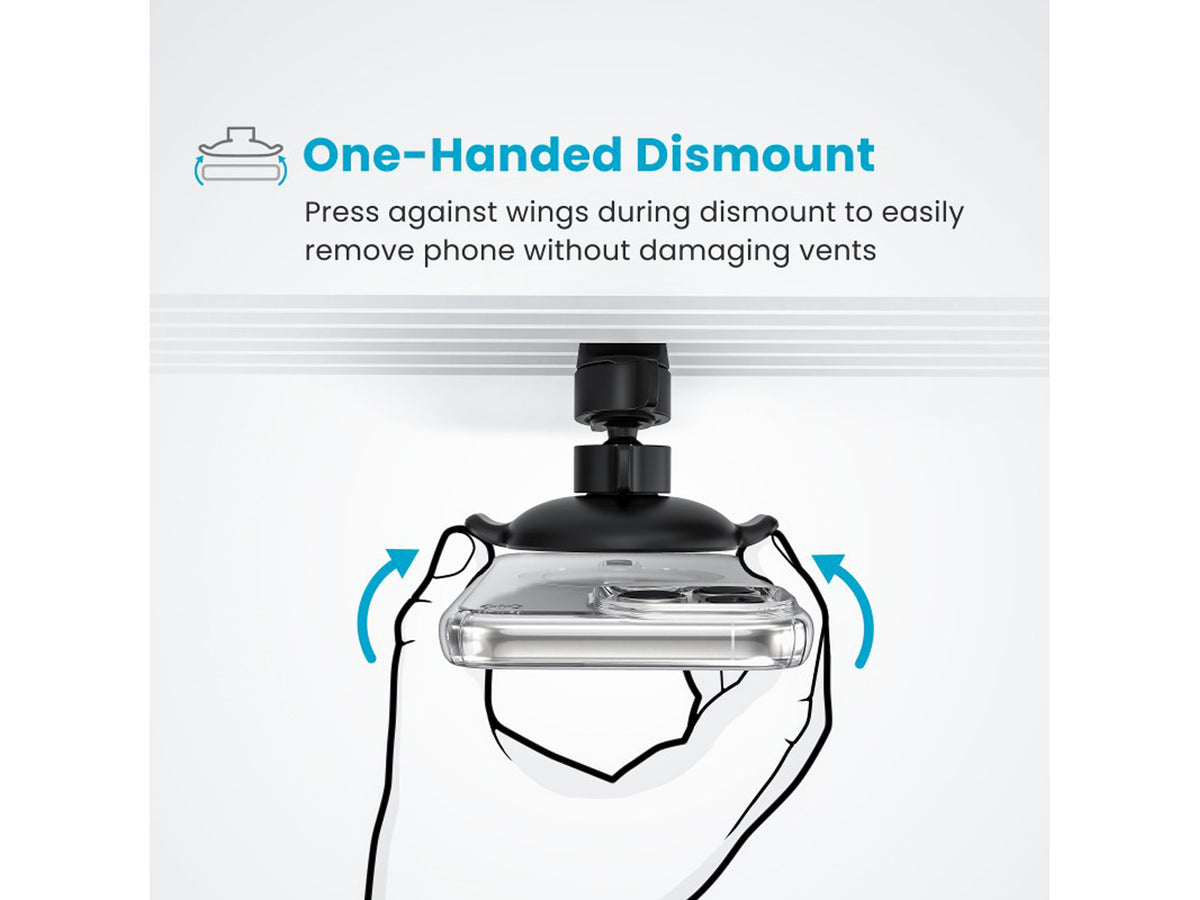 Speck Wireless Charging Car Vent Mount + ClickLock - Black