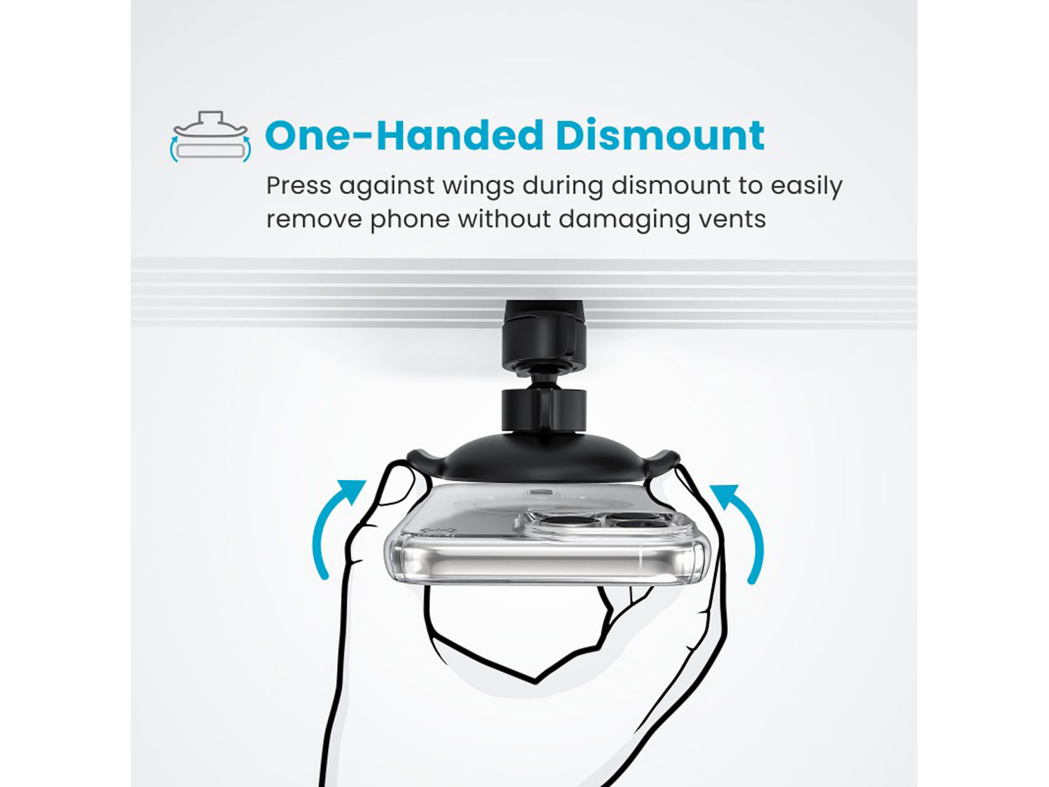 Speck Wireless Charging Car Vent Mount + ClickLock - Black