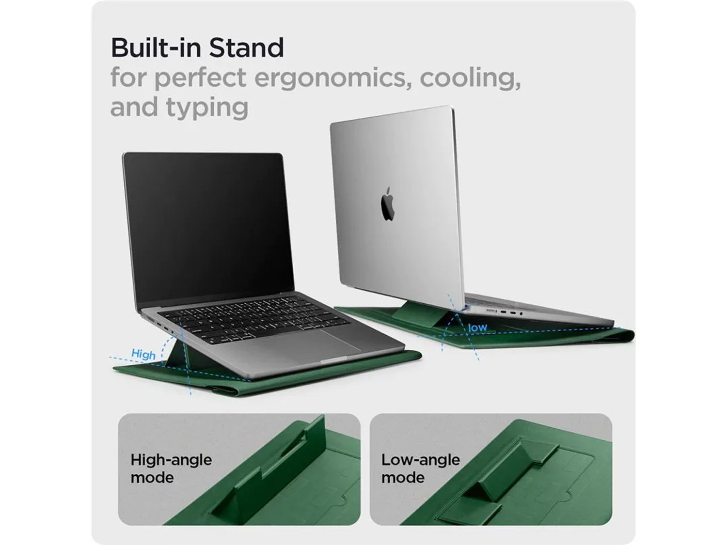 Spigen Valentinus S Laptop Sleeve 14" Зелен