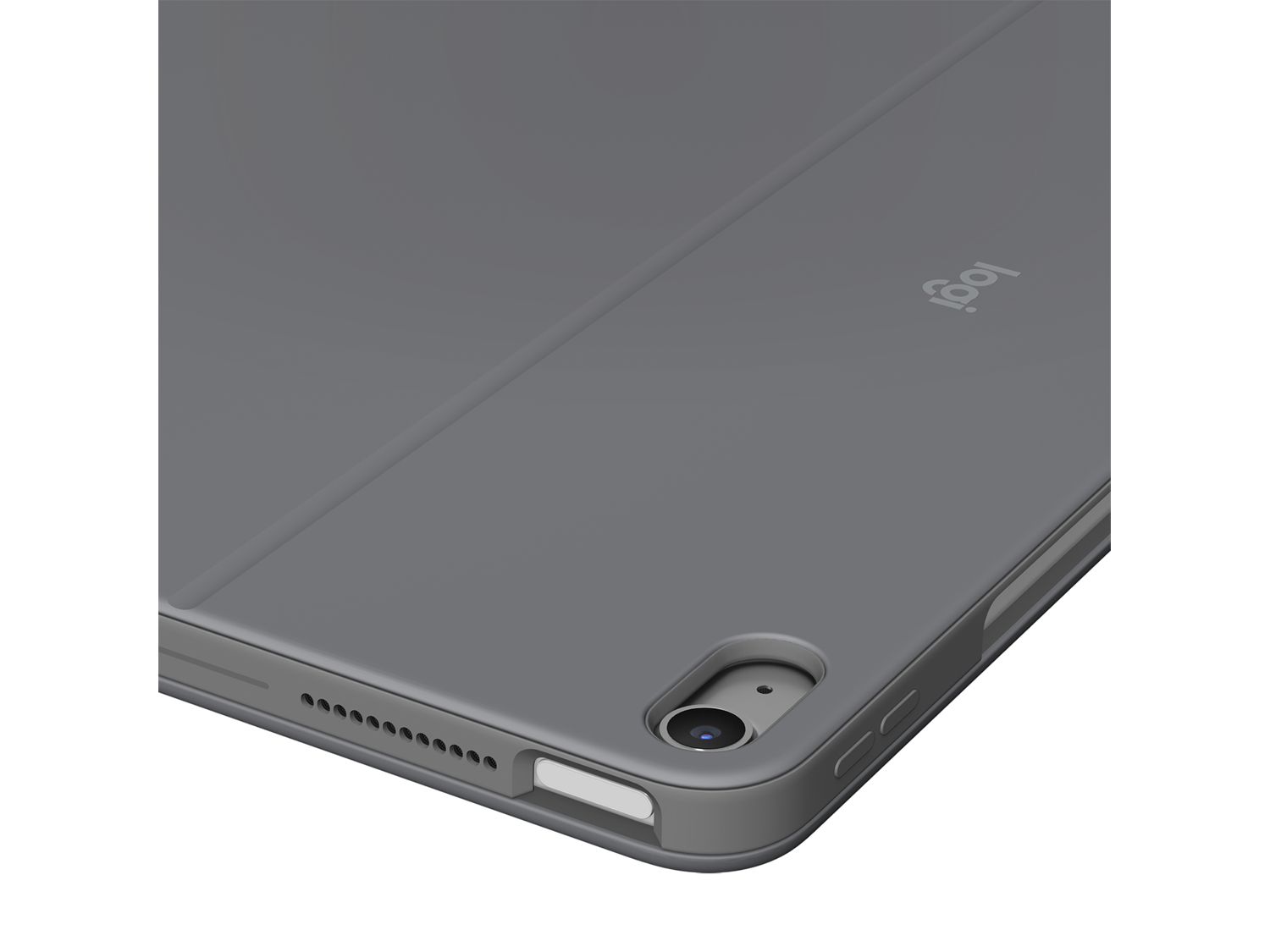 Logitech Combo Touch for iPad Air 13-inch (M2, M3 & M4), Oxford Grey English International (QWERTY)