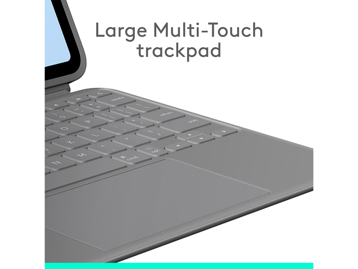 Logitech Combo Touch for iPad Air 11-inch (M2, M3 & M4), iPad Air (5th gen), Oxford Grey English International (QWERTY)