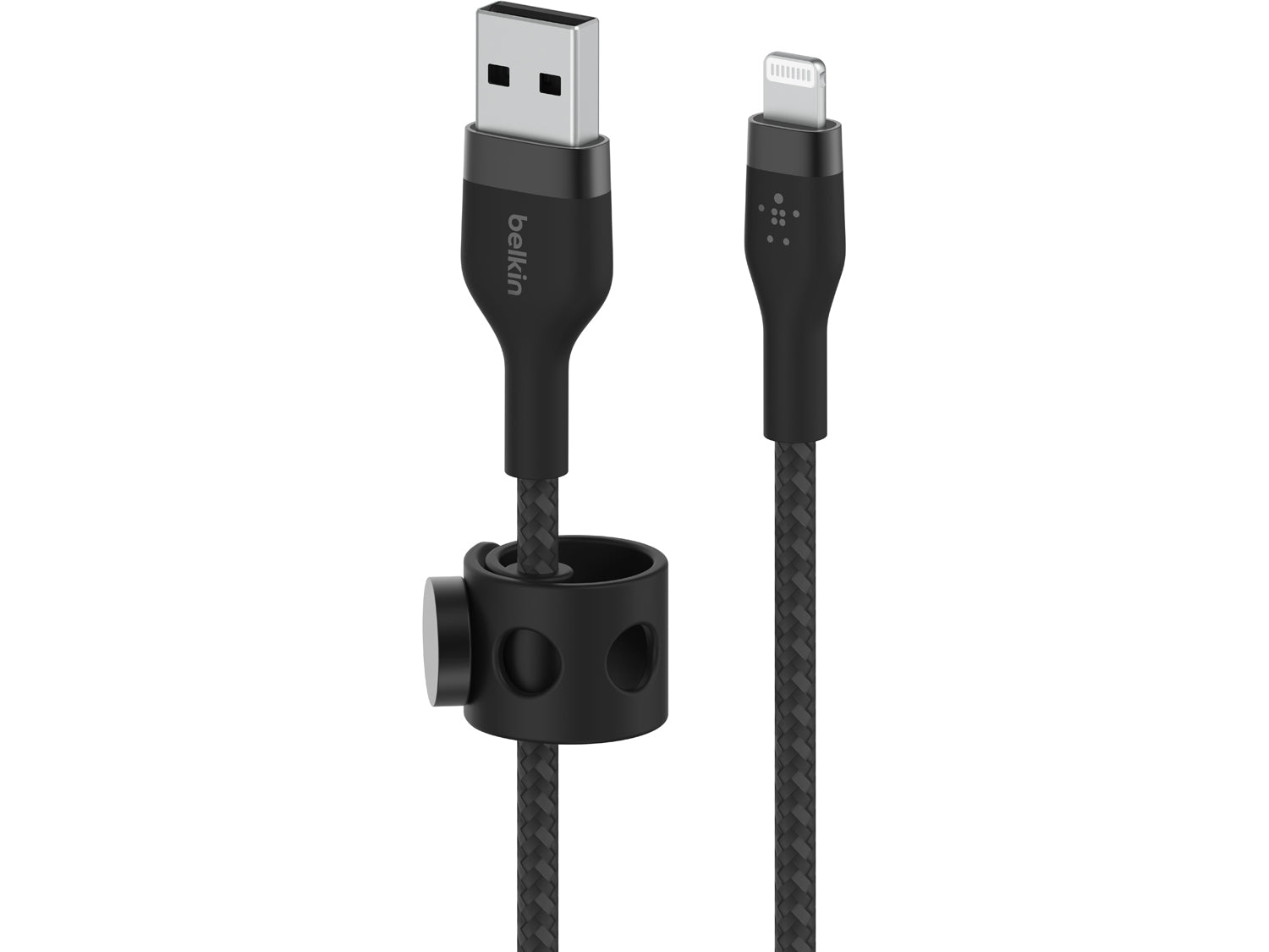 Belkin BoostCharge Pro Flex USB-A Cable with Lightning Connector, 1M - Black
