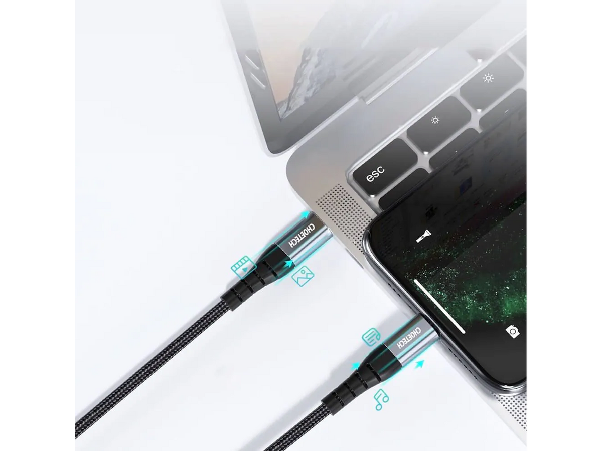 Choetech Braided USB-C to Lightning Cable PD 18W IP0041