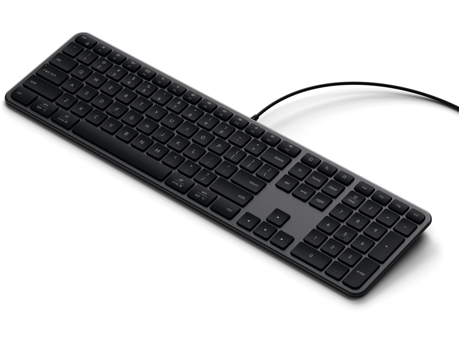 Satechi Slim LX3 Wired Keyboard - US English - Space Black