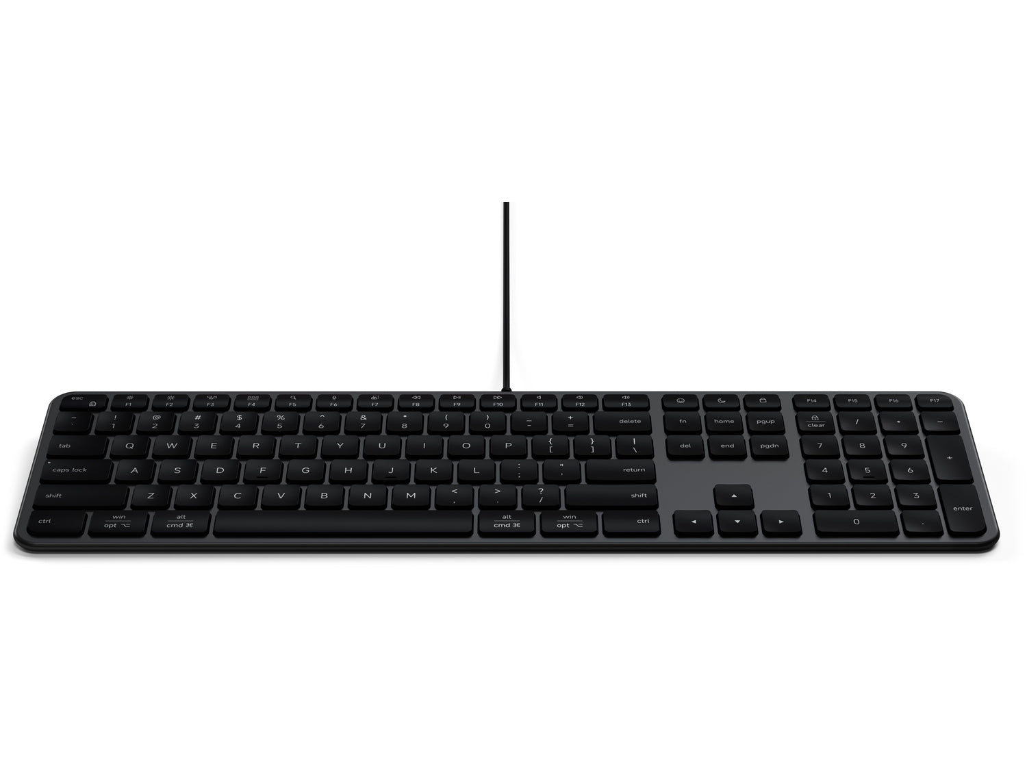 Satechi Slim LX3 Wired Keyboard - US English - Space Black